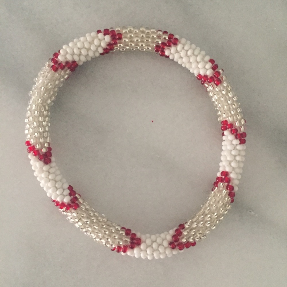 Beaded roll bracelet